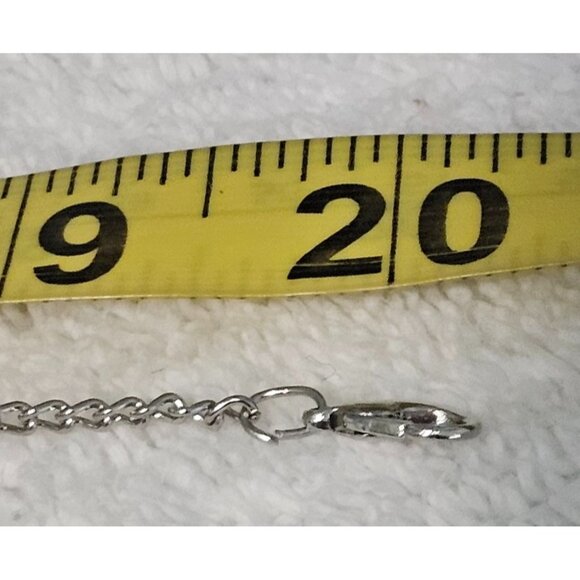 Oval SilverTone Saint Anthony "Pray For Us" Pendant Necklace 18" Chain Religious - Picture 5 of 5